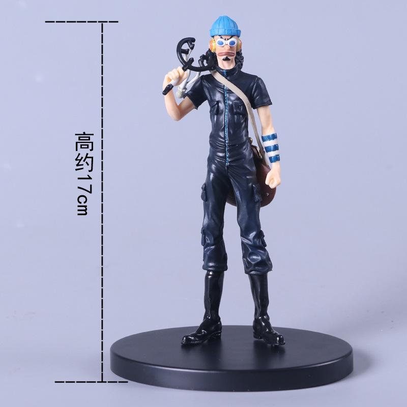 Figurină Anime ONE PIECE Robin Nami Usopp Chopper Burukku Rochie Neagră Model Static Jucărie PVC Cadou Copii Colecție