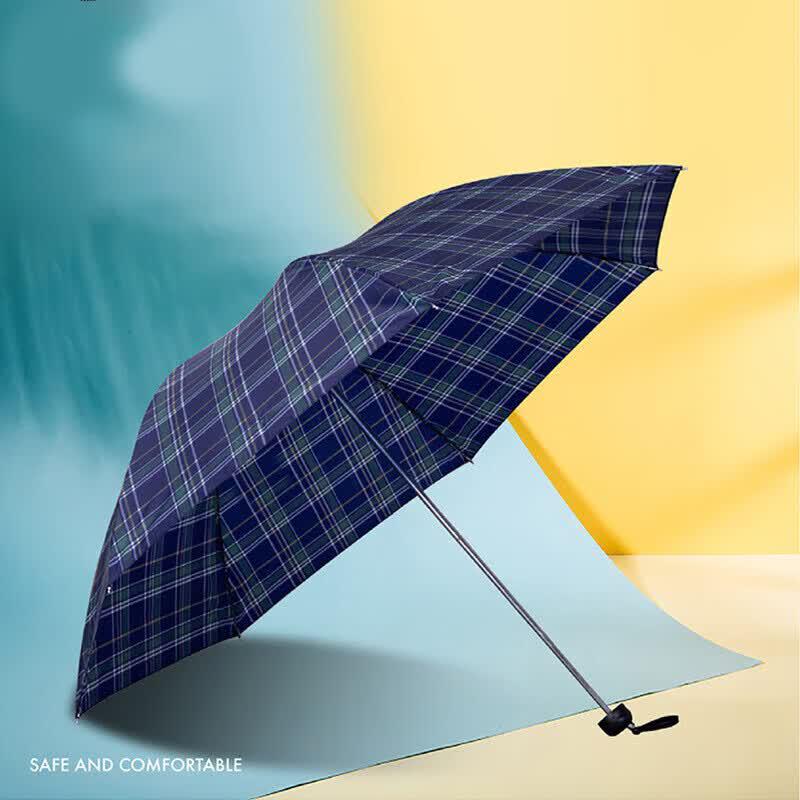 Paradise Plaid Folding Umbrella