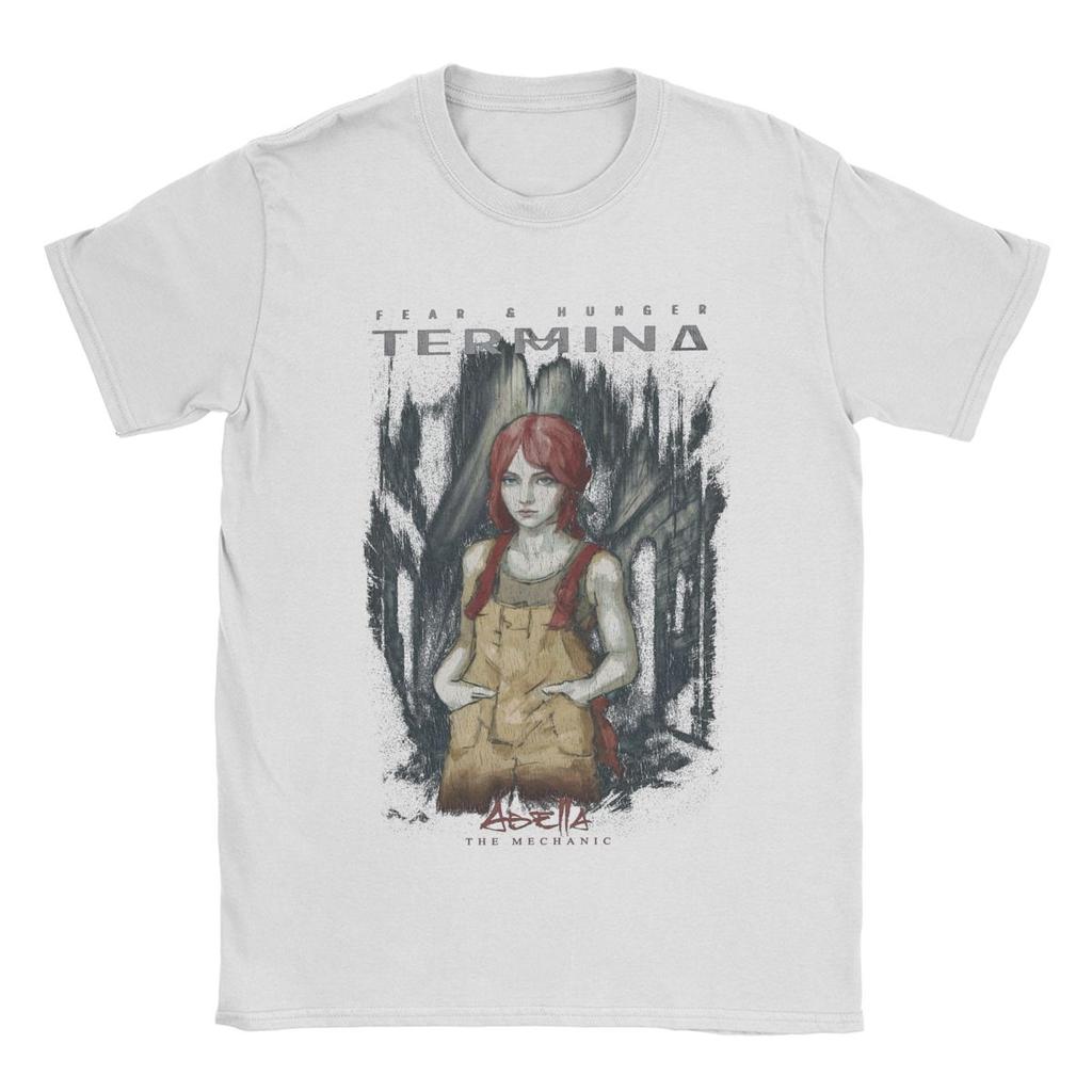 Men's Fear And Hunger 2 Termina Abella T Shirts Pure Cotton Clothes Fashion Short Sleeve Round Collar Tees Plus Size T-Shirts