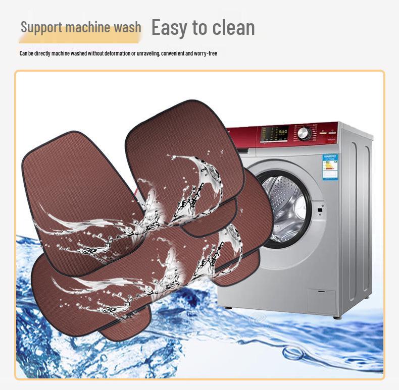 Ventiliertes 5-Sitzer Auto-Kissen-Set aus Eisseide