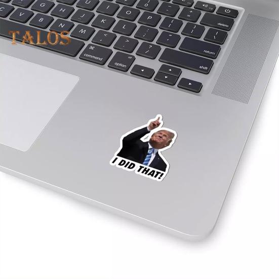 50/100/200 pegatinas de Trump "I Did That", calcomanías para surtidores de gasolina, imágenes divertidas, vinilo de PVC, pegatinas impermeables para ventanas y camiones