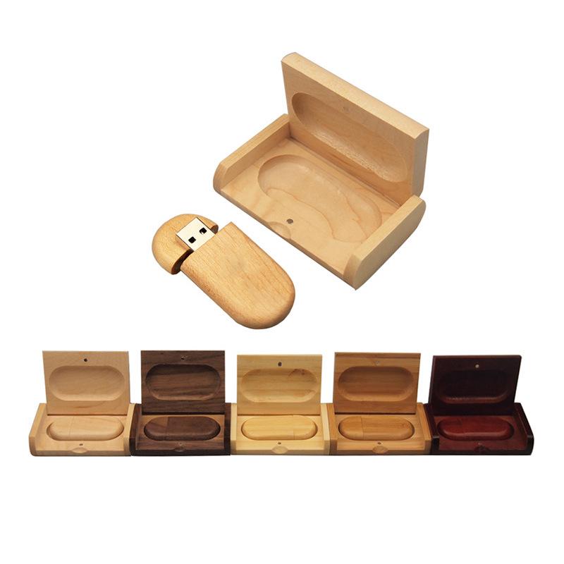 Bamboo Oval USB Drive - Custom Logo Gift for Photography & Weddings