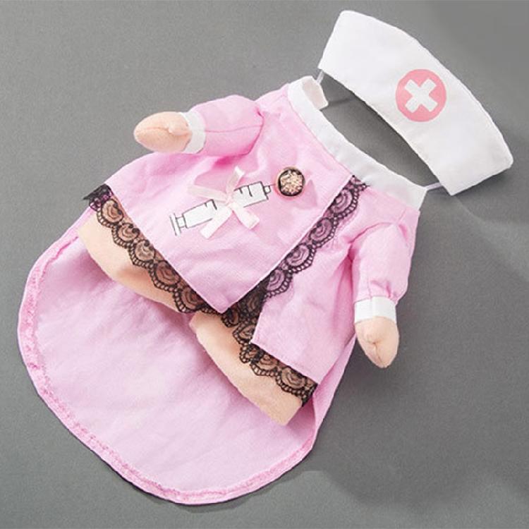 Pet Nurse Costume Dog Nurse Clothes Cute Holiday Outfits for Cats & Small Dogs