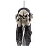Halloween Skull Head Decor Plastic Realistic Human Skull Figurine for Graveyard Scene Haunted House Bar Home Table Decorations