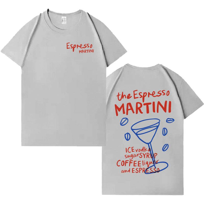 Espresso Martini Mens Decompression Aesthetic Pop Casual Drinking Graphics Tshirt Hip Hop Cotton Oversized Energetally T Shirts