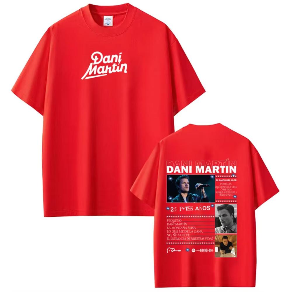 Dani Martin Album Tour Merch T Shirts Men Women Clothing Fashion Vintage Short Sleeve T-shirt Cotton Casual Loose O-Neck T-shirt