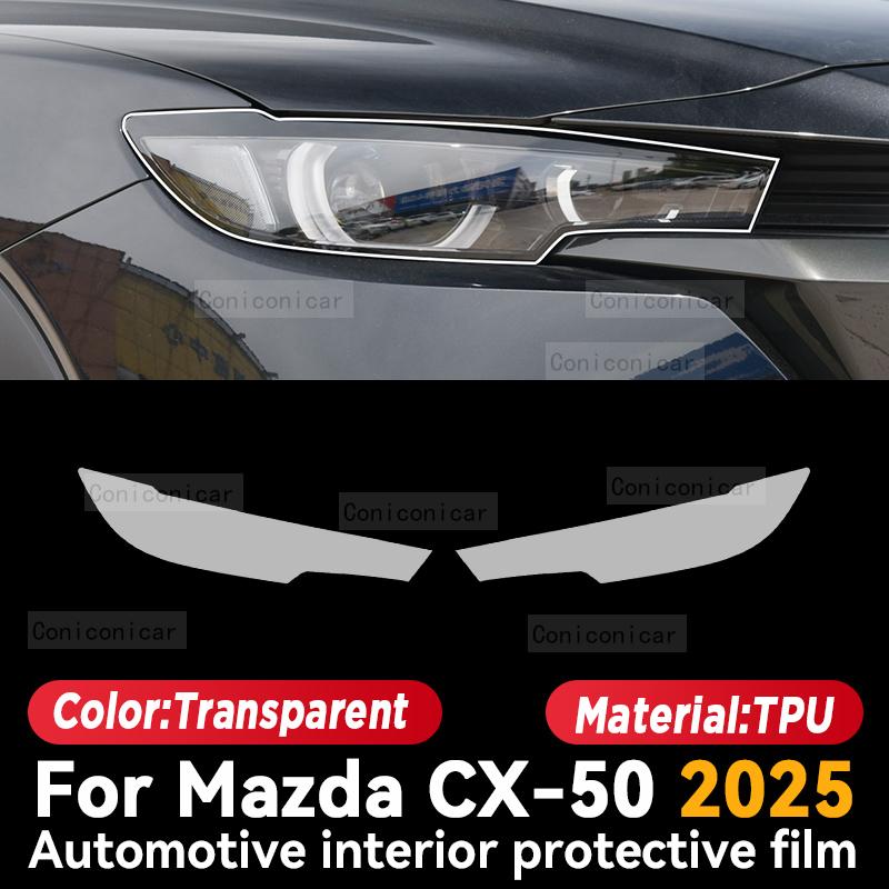 Für MAZDA CX-50 2025 Auto Innenraum Mittelkonsole Instrumentenbrett Schutzfolie Kratzfester Aufkleber Zubehör