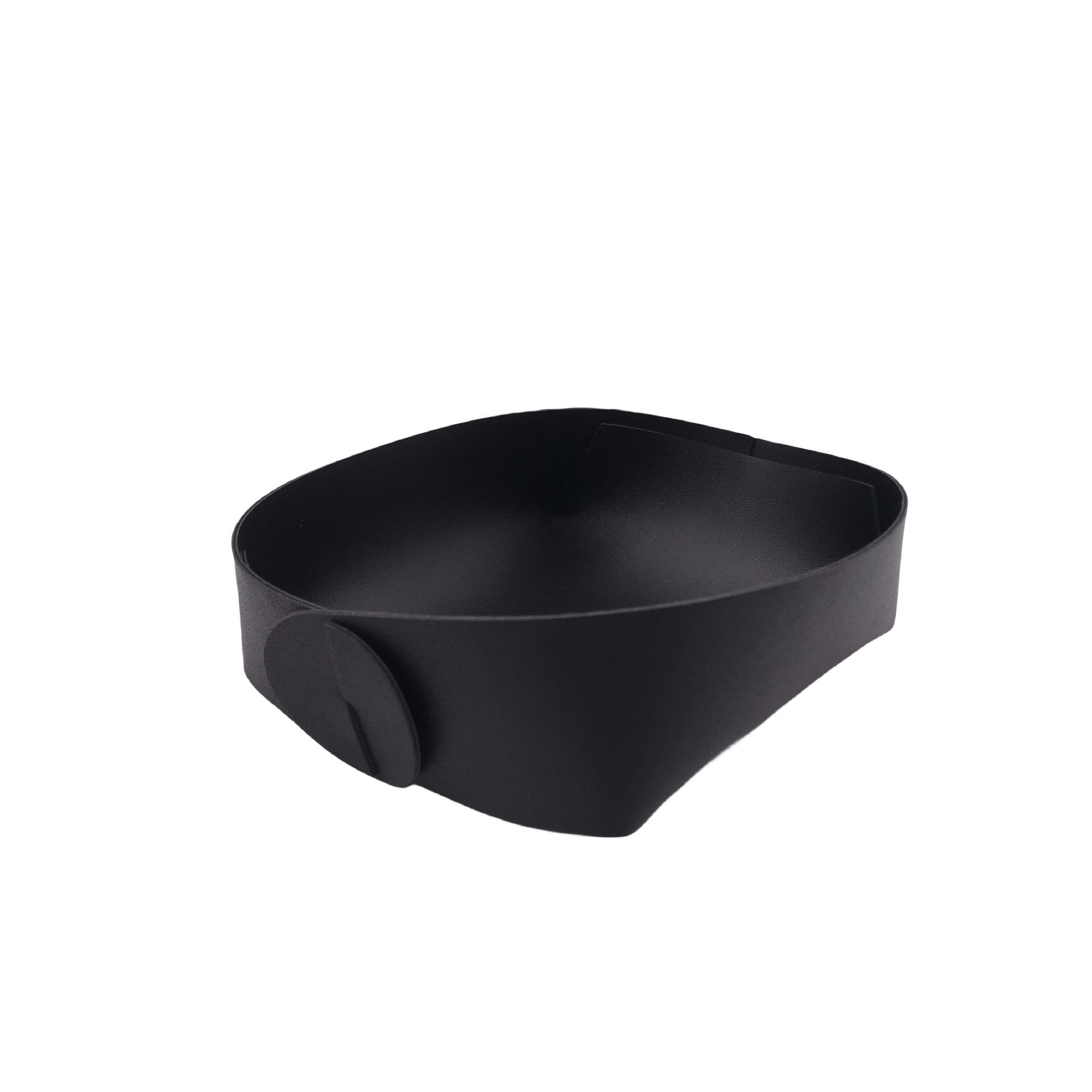 

1PC S Round PU Leather Storage Trays Desktop Key and Cosmetics Storage Tray Storage Box Detachable Table Small Objects Organizer чёрный