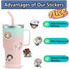 50Pcs Classic Character Identity V Game Peripheral Cartoon DIY Stickers Cute Decorations Journal Water Bottle Stickers