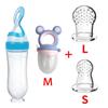 Squeezing Feeding Bottle Cup Baby Pacifier Feeding Set Silicone Cereal Food Supplement Feeder Tableware