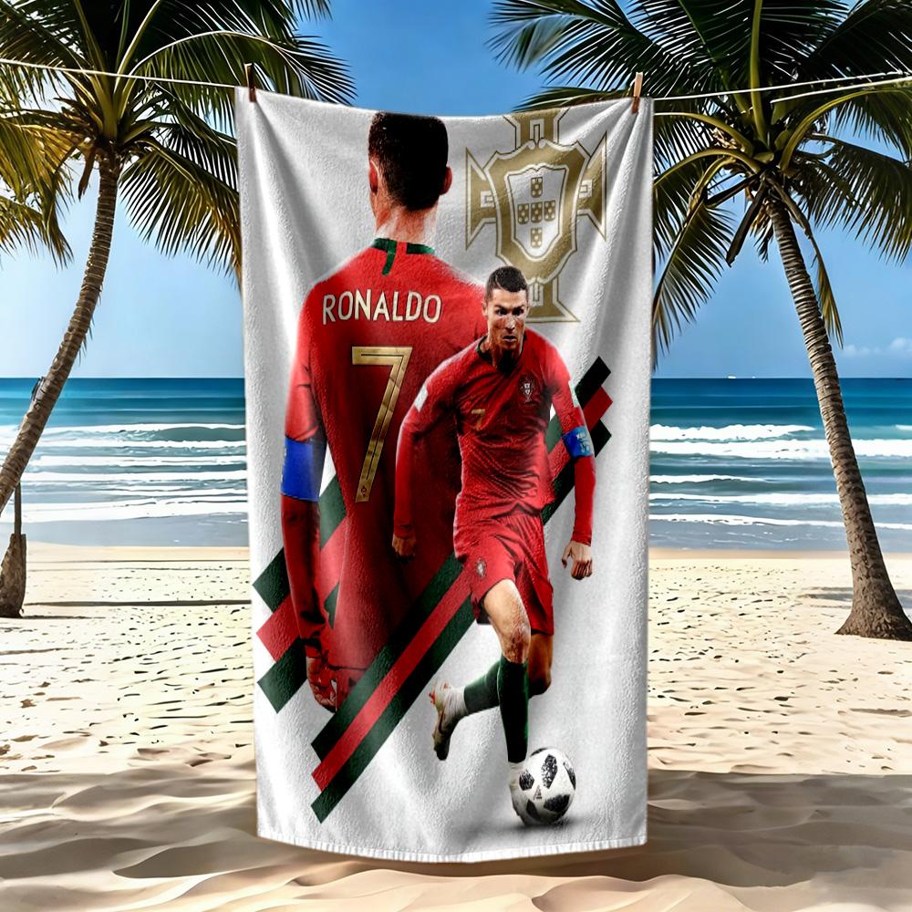 Cristiano Ronaldo Beach Towel High Absorbency Quickdry Comfortable Lightweight Portable For Swimmingbeachcamping Travel Beach Accessoriesgym