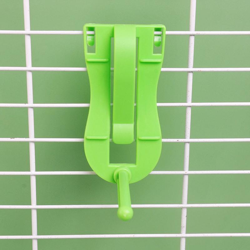 Bird Veggie Clip Holder Easy Install Chew Toy Parrot Cage Accessories Carrot Leafy Greens Feeder Durable Plastic Bird Supplies