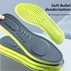 1Pair Soft Memory Foam Insoles Unisex Soft Sports Running Shoes Inserts Sweat-Absorbing Breathable Deodorant Cushion Shoe Pad