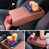Car Armrest Cushion Heightened Elbow Support Memory Foam Center Console Armrest Pillow with Rear Seat Cup Holder