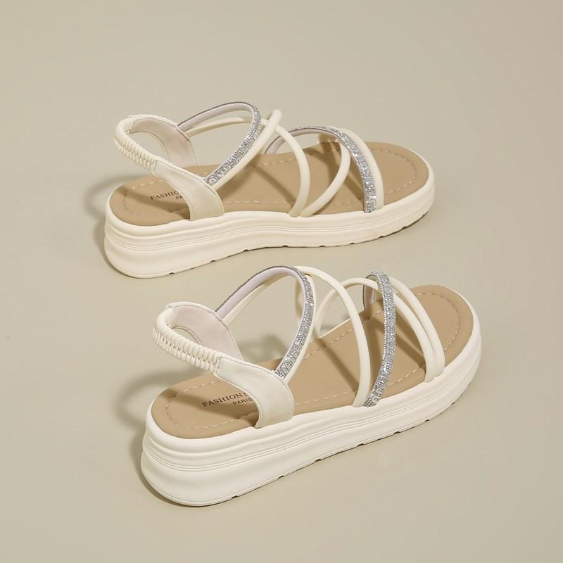 

Fashion CRLAYDK Women s Sandals Strap Platform Casual Beach Outdoor for Summer Slide Ladies Walking Elastic Band Travel Slippers 35