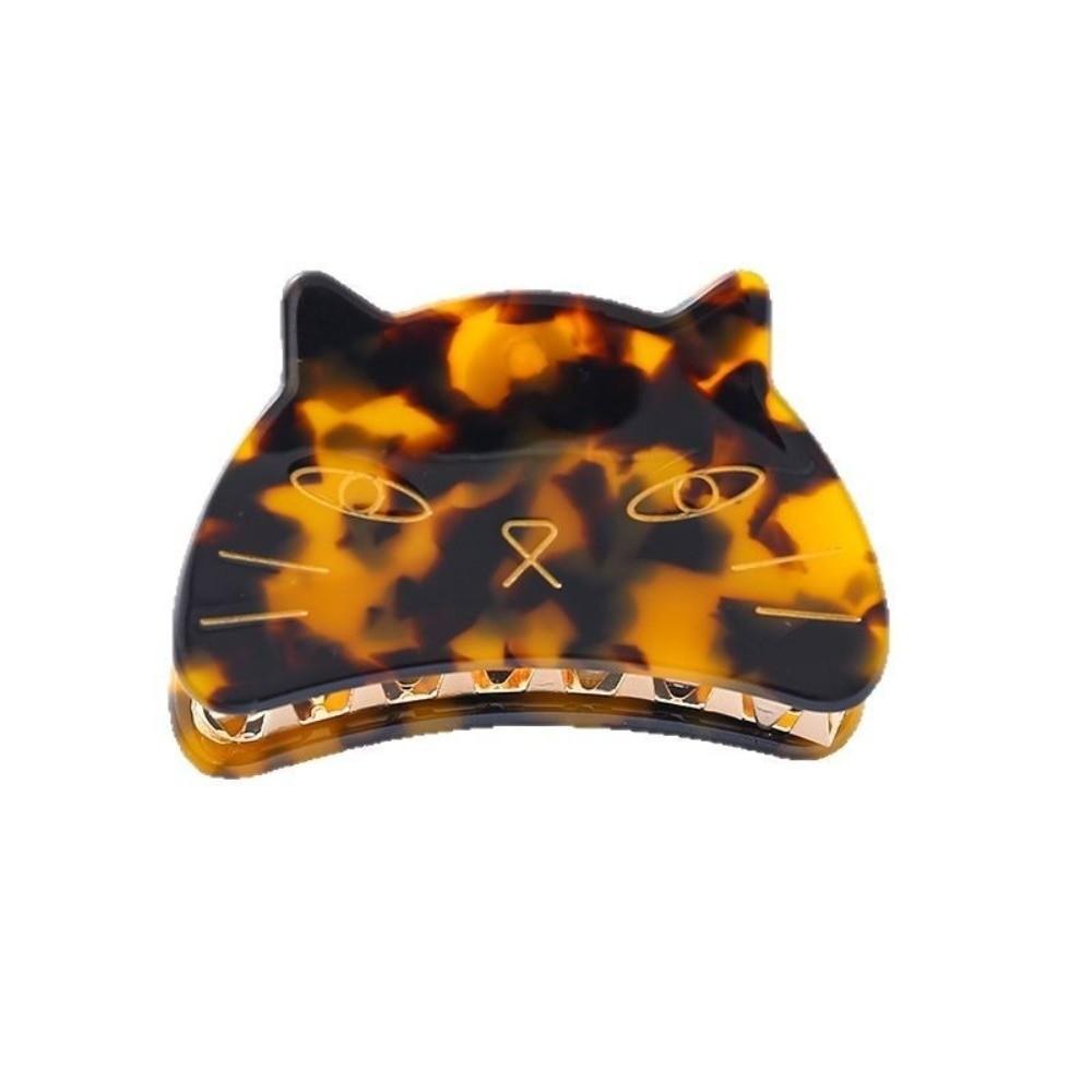 Big Animal Acetate Hairpin Metal Tooth Claw Clip Elegant Grab Clip