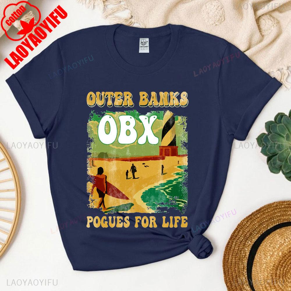 Ráj na Zemi Outer Banks Unisex Tričko Fanoušci seriálu Outer Banks Merchandise Letní dovolená Bavlněné tričko Plážové tričko Topy