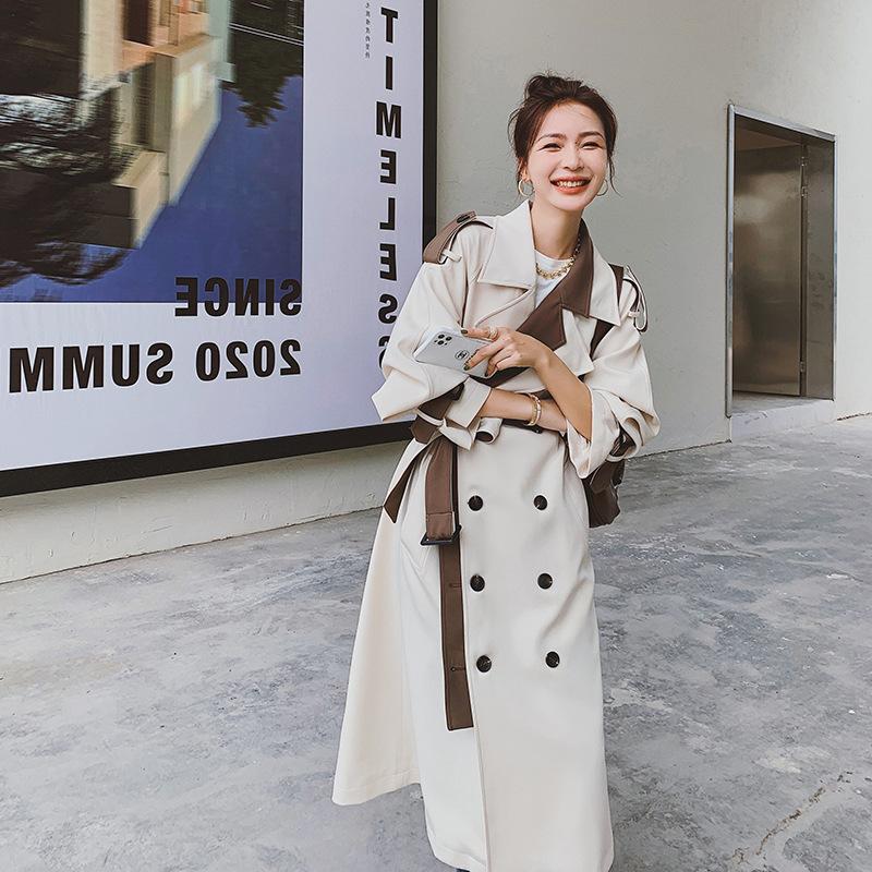 Neuer Trenchcoat für Damen im Frühherbst im koreanischen Stil mit lockerem Temperament und schlankmachender Jacke im britischen Stil