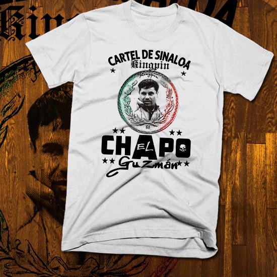 

Hip Hop t-shirt EL Chapo Sinaloa Cartel Mob Boss Street Hustle mobbin Gangster 4XL