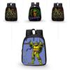 Tmnt Children's Cartoon Waterproof School Backpack With High Capacity And Breathable Design