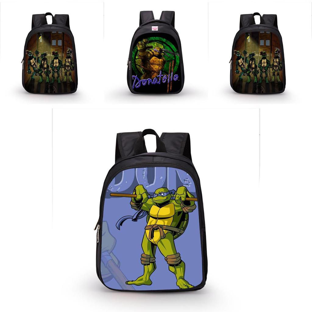 Tmnt Children's Cartoon Waterproof School Backpack With High Capacity And Breathable Design