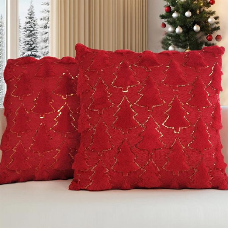 Multipurpose Christmas Pillow Cover Christmas Element Throw Pillows Cover for Home Room Sofa Couch Decoration