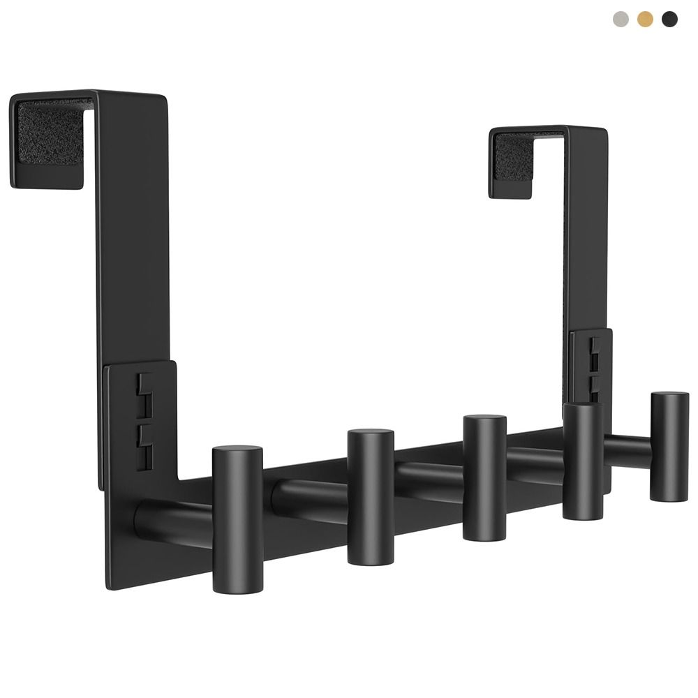 Heavy Duty Door Hanger Space-Saving Coat Rack Towel Organizer  Kitchen Bathroom Accessories