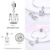 Copper Wings Sister Cross Pendant Charms Fit Original 4Mm Aperture Bracelet Charm Beads Necklace Diy Female Jewelry