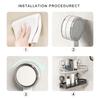 Wall-mounted Suction Cup Storage Rack Space Saving Bathroom Drain Rack  Kitchen