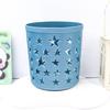 Hollow Star Plastic Pen Holders - Round Desktop Organizers with Cute Animal & Star Designs, Ideal for Office & Art Supplies