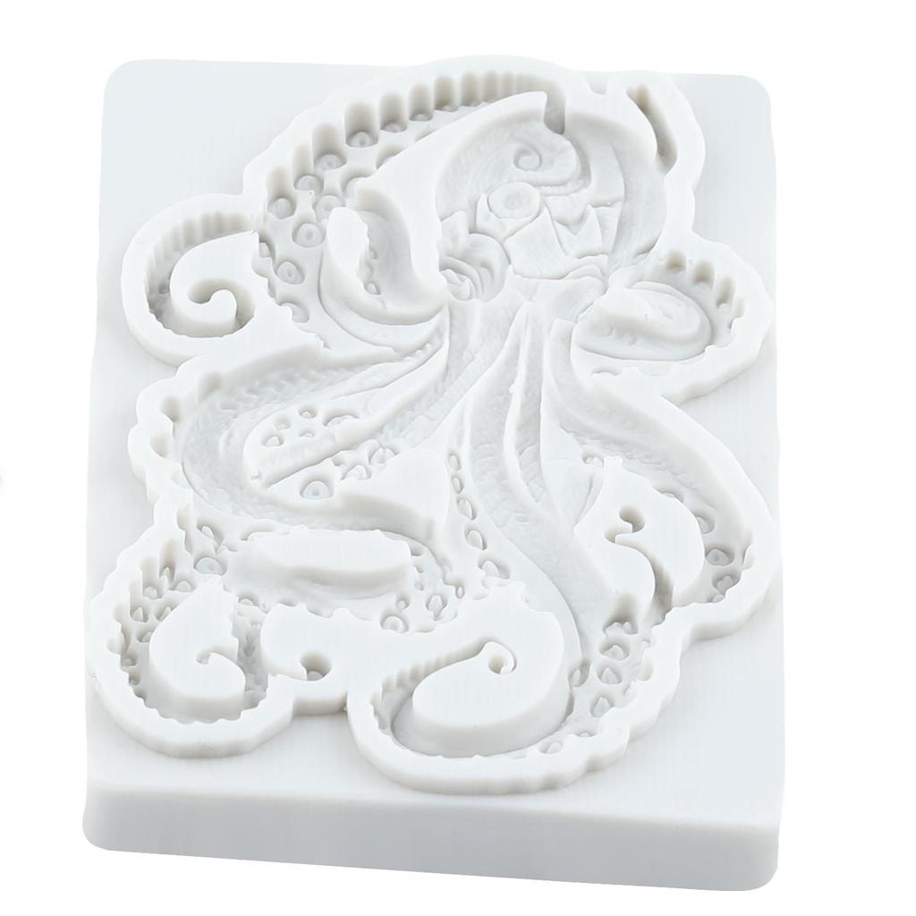 Oktopus Silikonformen Oktopus Fondantform Kuchen Dekorationswerkzeuge Cupcake Topper Süßigkeiten Schokolade Gumpaste Form