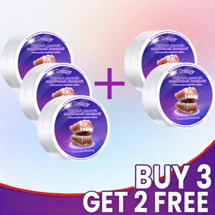 Flexible Silicone False Teeth Kit Comfortable Fit Secure Hold Realistic Appearance Upper Lower Dental Plate Replacement Dentures