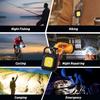 Portable Mini Keychain Light USB Rechargeable Flashlight led Waterproof Emergency Work Light Powerful Outdoor Camping Torch