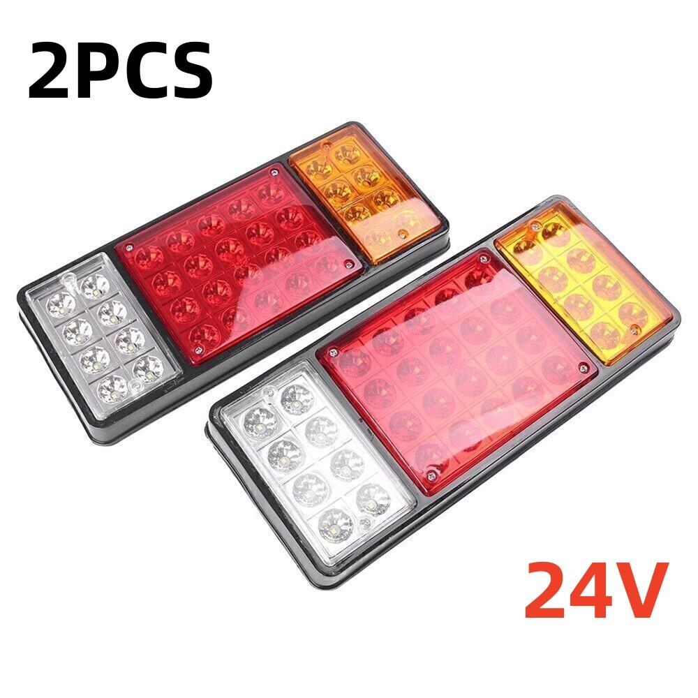 

2 шт. Водонепроницаемые 12 В 36 светодиодных задних фонарей для автомобиля 24 В, грузовика, автофургона, автобуса, задние фонари для прицепа, сигнальные огни, стоп-сигналы, фонарь заднего хода