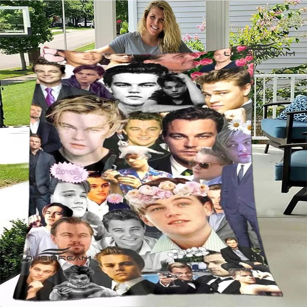 Coperta stampata Titanic Leonardo DiCaprio Coperta calda morbida e confortevole per casa viaggio letto coperta da picnic regalo di compleanno