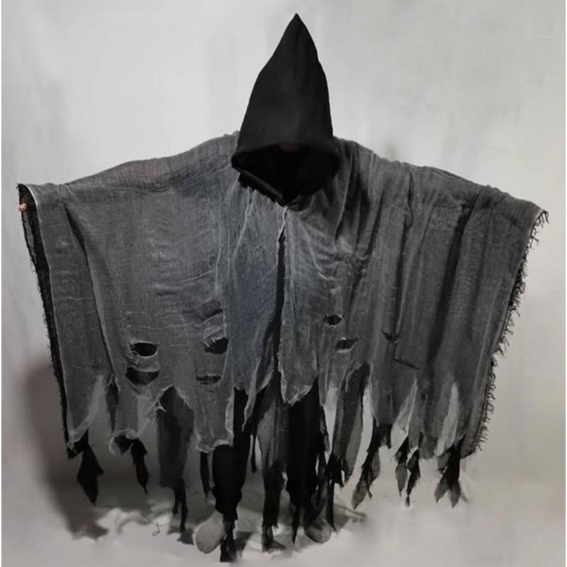 Halloween Zombie Kostra Plášť Pro Dospělé Děti Cosplay Horor Duch Smrt Kostým