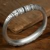 Sterling Silver Bracelet Horseshoe Shape Men's and Women's Open Silver Bracelet Foot Silver Retro Craftsmanship