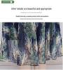 Elegant Chiffon Floral Print Summer Dress for Women 40+