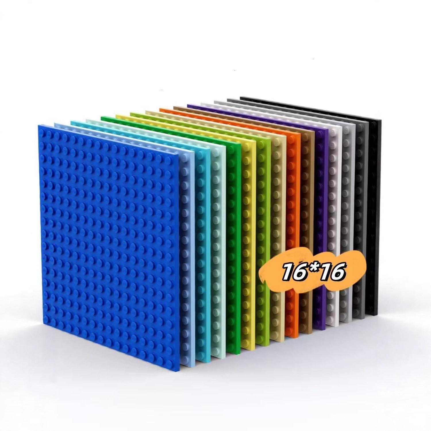 LEGO-Compatible 16x16 Baseplate 91405 Small Particle Assembly Bricks MOC Accessories