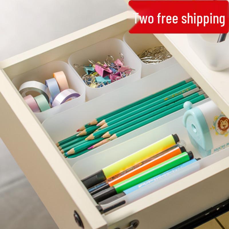 Multi-Use Partitioned Storage Box for Stationery, Utensils, and Kitchen Tools
