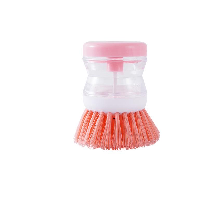 Push-Type Liquid-Filled Dishwashing Brush - Oil-Free, Gentle On Pots, Multi-Function Cleaning Tool