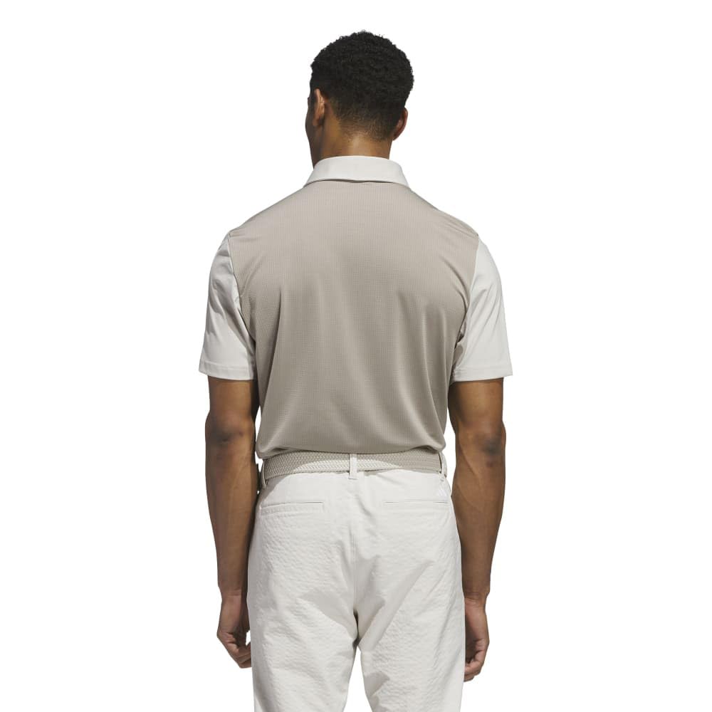 Golf Fabric Mix Back Mesh Short Sleeve Shirt Wonder Alumina [Adidas Golf] Men's
