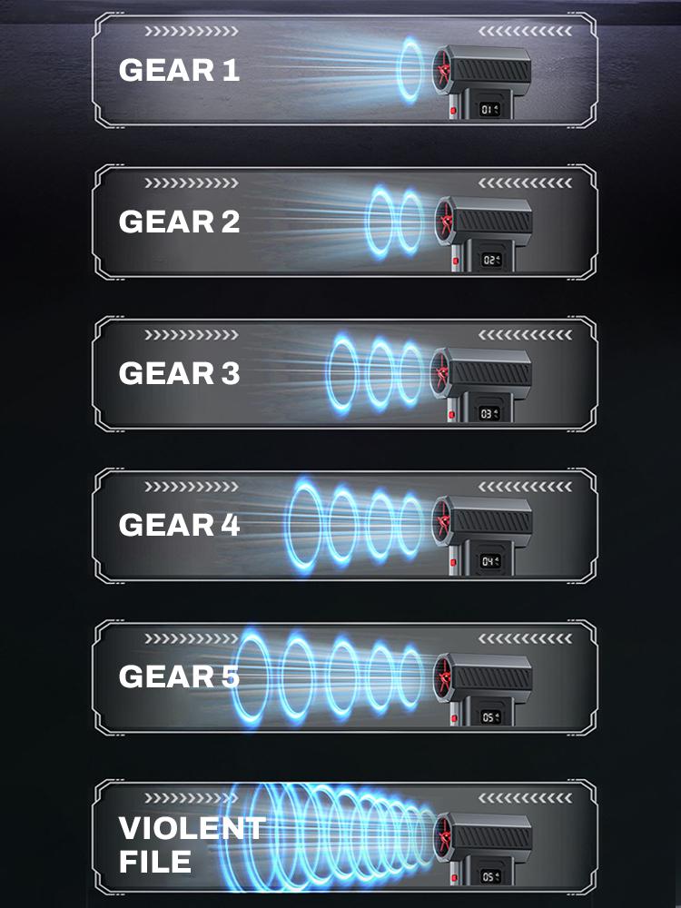 Violent Fan 400000RPM Powerful Air Blower Turbo Fan with LED Display& Lighting Dust Cleaner 6 Speeds Brushless Turbo Jet Blower