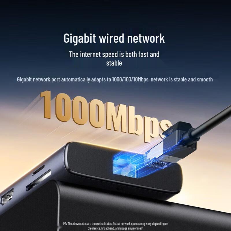UGREEN 9-in-1 USB-C Hub with Gigabit Ethernet and 4K HDMI
