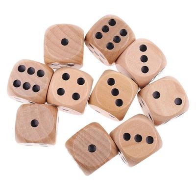 Playing Games Puzzle Game Desktop Game Game Toys D6 Dice 6 Sided Dice Wooden Dice Square Point Dice