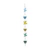 Rain Chain Gutter Adapter Multifunction 94.49'' Retro Sturdy Iron Hummingbird and Cup for Yard Farmhouse Lawn Home Decoration