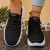 White Mesh Platform Sneakers Thick Sole Casual Shoes Breathable Knit Sneakers for Women Outdoor Spring Running Sports Shoes