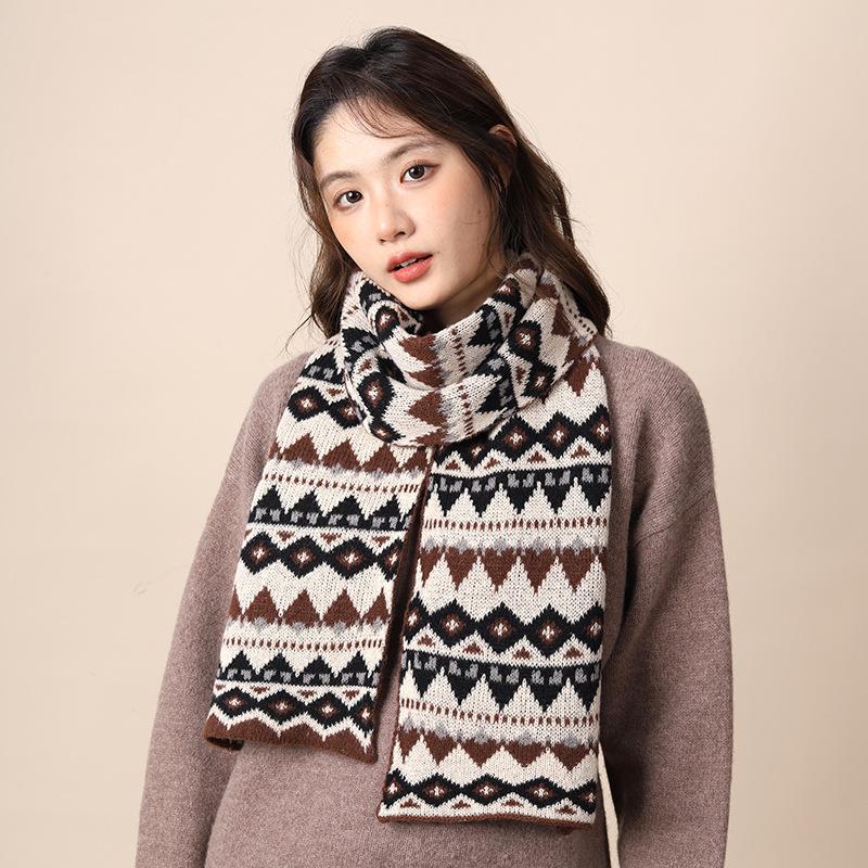 Upgraded and Thickened Bohemian Outer Wool Scarf Women's Scarf Xinjiang Xizang Autumn and Winter Scarf