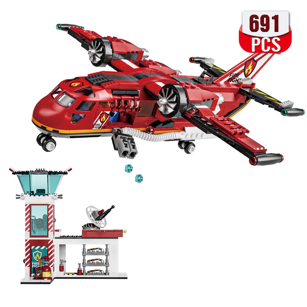 

City Fire Rescue Plane Toy for Kids, Fun Birthday Gift Idea for Boys and Girls Ages 6+ who Love Airplane Toys and Imaginative bagged