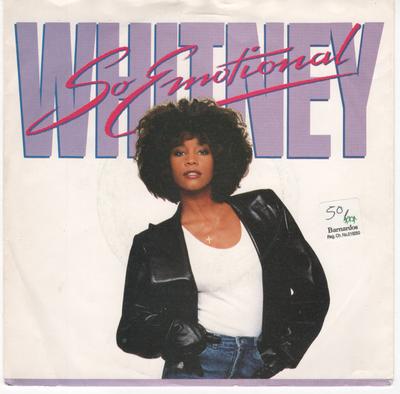 7inch Record WHITNEY HOUSTON - So Emotional RIS43 Arista 1987 UK Soul/Funk Used
